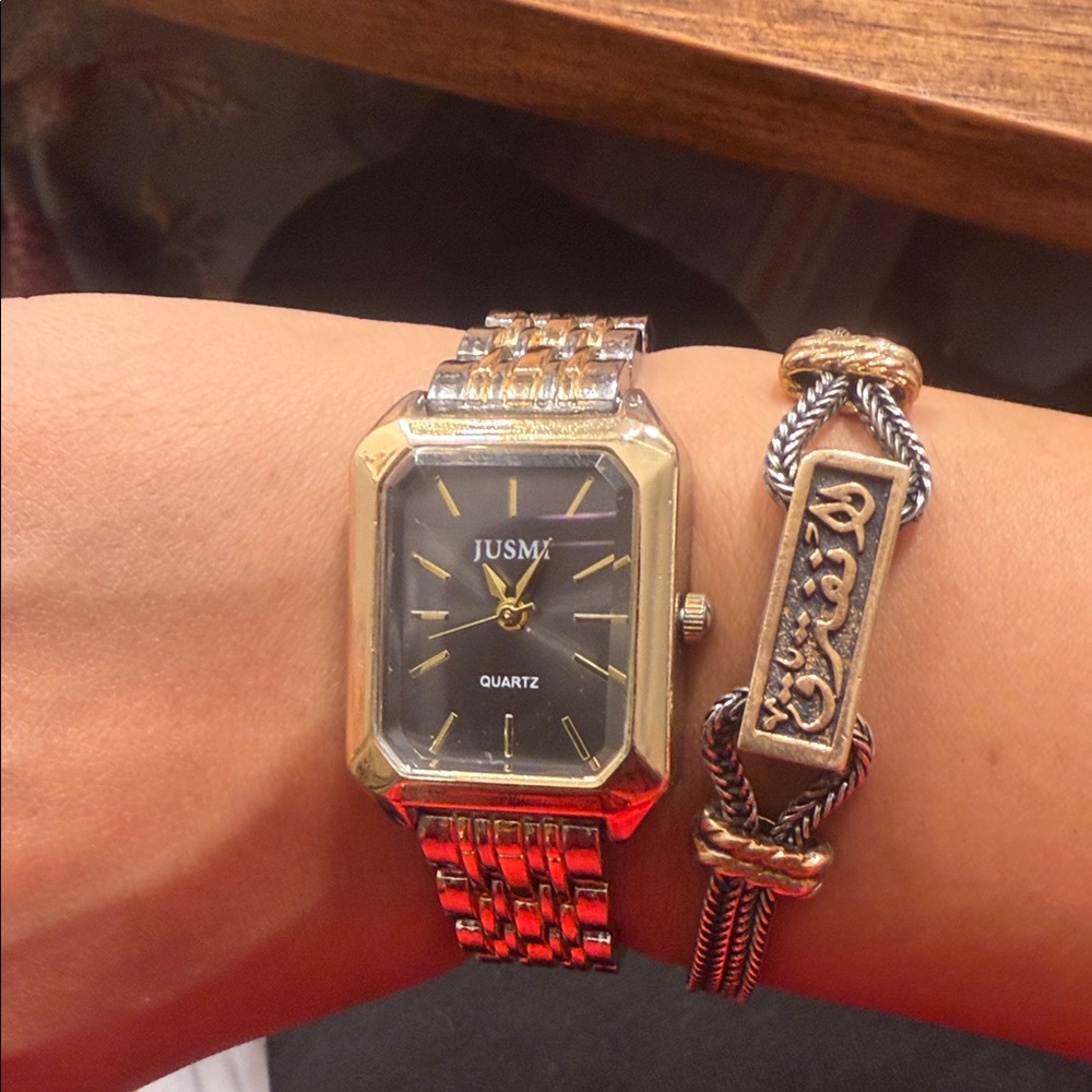 Jusm Quartz Two-Tone Watch